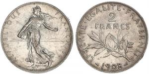 2 Franc Troisième République (1870-1940)  Argent 