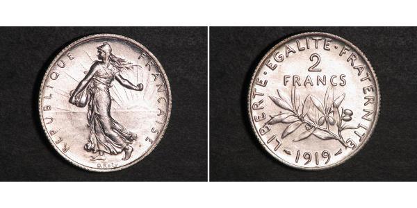 2 Franc Troisième République (1870-1940)  Argent 