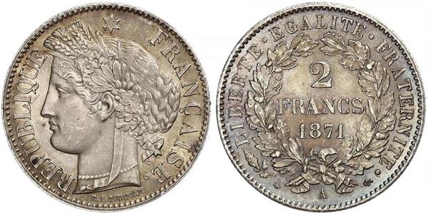 2 Franc Seconda Repubblica francese (1848-1852) Argento 