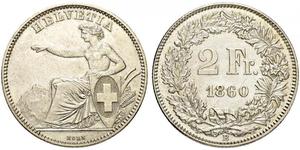 2 Franc Svizzera Argento 