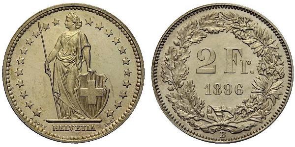 2 Franc Svizzera Argento 