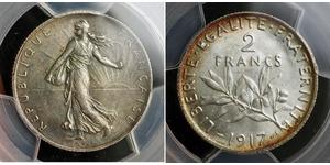 2 Franc Terza Repubblica francese (1870-1940)  Argento 