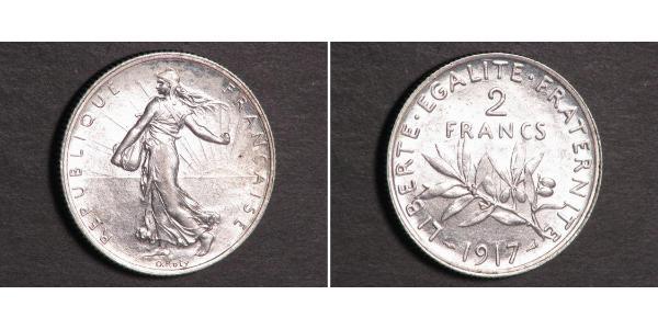 2 Franc Terza Repubblica francese (1870-1940)  Argento 