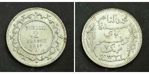 2 Franc Tunisia Argento 