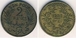 2 Franc Tunesien Bronze 