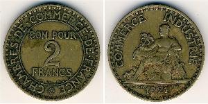 2 Franc French Third Republic (1870-1940)  Bronze/Aluminium 