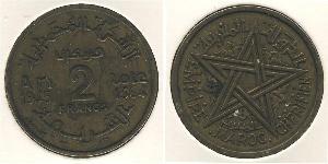 2 Franc Marocco Bronzo 