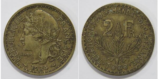 2 Franc Togo Bronzo 