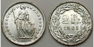 2 Franc Switzerland Copper/Nickel 