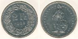 2 Franc Suisse Cuivre/Nickel 