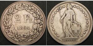 2 Franc Suisse Cuivre/Nickel 