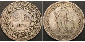 2 Franc Schweiz Kupfer/Nickel 