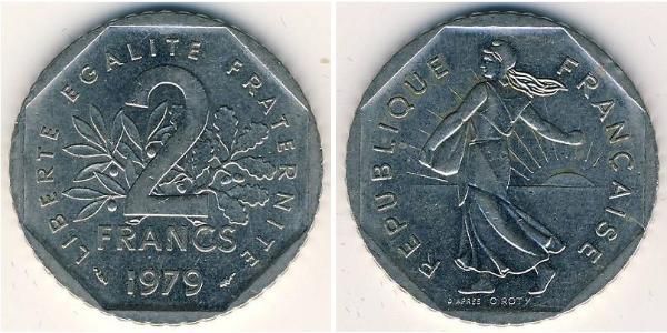 2 Franc Quinta Repubblica francese (1958 - ) Nichel 