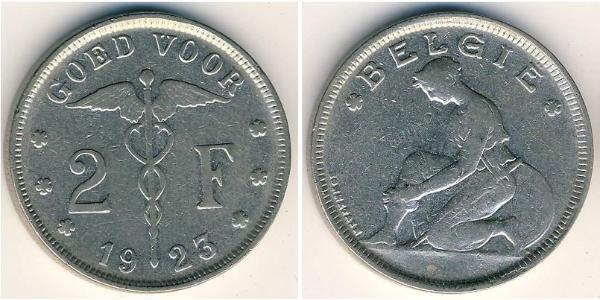 2 Franc Belgien Nickel 