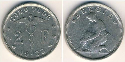 2 Franc Belgium Nickel 