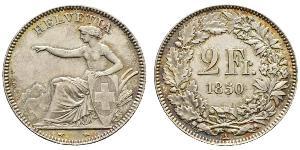 2 Franc Suiza Plata 
