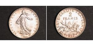 2 Franc Tercera República Francesa (1870-1940)  Plata 