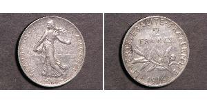 2 Franc Tercera República Francesa (1870-1940)  Plata 