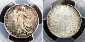 2 Franc Tercera República Francesa (1870-1940)  Plata 