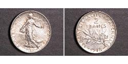 2 Franc Dritte Französische Republik (1870-1940)  Silber 