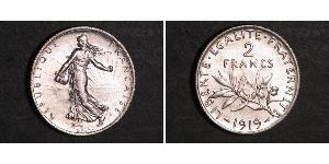 2 Franc Dritte Französische Republik (1870-1940)  Silber 