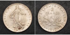 2 Franc Dritte Französische Republik (1870-1940)  Silber 