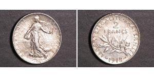 2 Franc Dritte Französische Republik (1870-1940)  Silber 