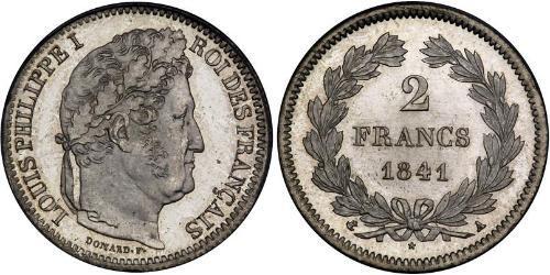 2 Franc Julimonarchie (1830-1848) Silber Louis-Philippe I (1773 -1850)