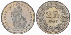 2 Franc Schweiz Silber 