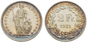 2 Franc Schweiz Silber 