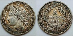 2 Franc French Second Republic (1848-1852) Silver 