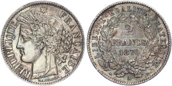 2 Franc French Second Republic (1848-1852) Silver 
