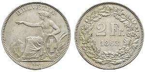 2 Franc Switzerland Silver 