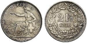 2 Franc Switzerland Silver 