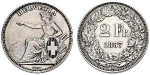 2 Franc Switzerland Silver 