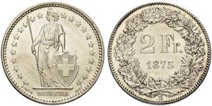 2 Franc Switzerland Silver 