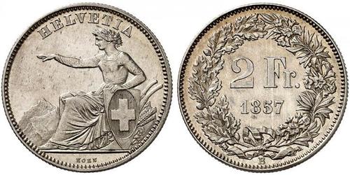 2 Franc Switzerland Silver 