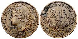 2 Franc Tercera República Francesa (1870-1940)  / Francia  