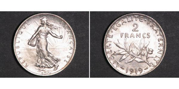2 Franc 法兰西第三共和国 (1870 - 1940) 銀 