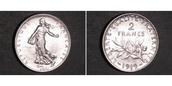 2 Franc 法兰西第三共和国 (1870 - 1940) 銀 