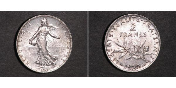 2 Franc 法兰西第三共和国 (1870 - 1940) 銀 