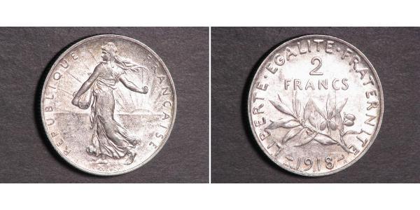 2 Franc 法兰西第三共和国 (1870 - 1940) 銀 