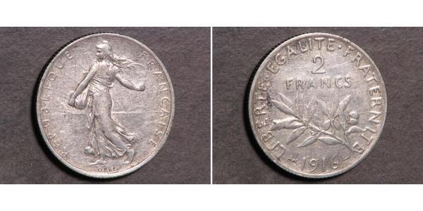 2 Franc 法兰西第三共和国 (1870 - 1940) 銀 