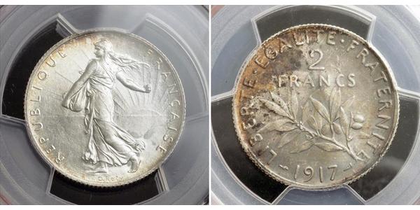 2 Franc 法兰西第三共和国 (1870 - 1940) 銀 