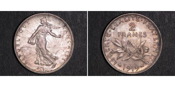 2 Franc 法兰西第三共和国 (1870 - 1940) 銀 
