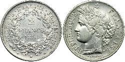 2 Franc 法蘭西第二共和國 (1848 - 1852) 銀 