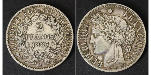 2 Franc 法蘭西第二共和國 (1848 - 1852) 銀 
