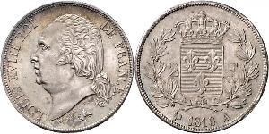 2 Franc 波旁复辟 銀 路易十八 (1755 - 1824)