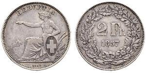 2 Franc 瑞士 銀 