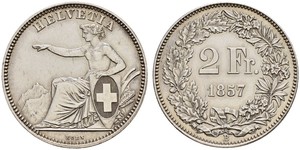 2 Franc 瑞士 銀 